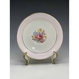 Royal Vale‎ Saucer Plate England Pink Floral Vintage Bone China A50